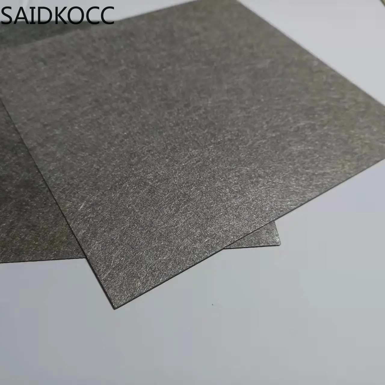 SAIDKOCC Customizable Thickness Size Porosity Ti Fiber Felt Titanium Sintered Metal Fiber Felt for Fuel Cell Research