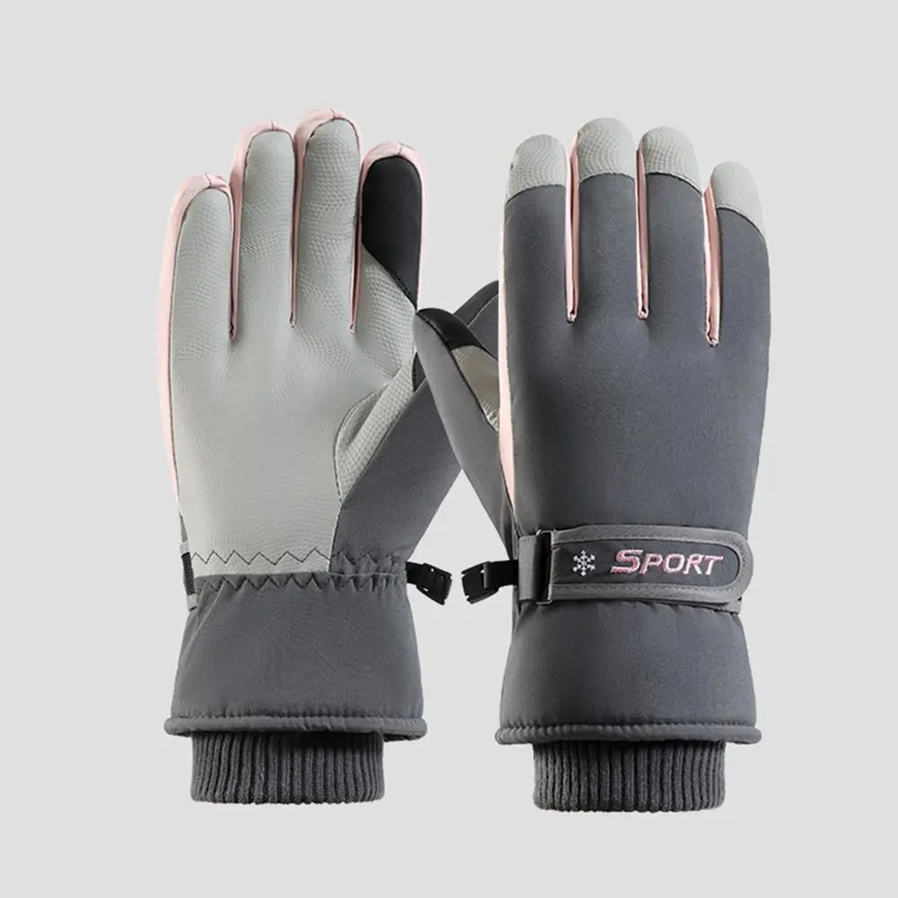 Ultralight Winter Ski Gloves Anti-Slip Waterproof Snowboard Mittens Thermal Windproof Driving Gloves Motorcycle