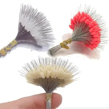 실리콘 스페이스 콩 스토퍼, 전문 낚시 플로트, 가닥 방지 낚싯줄, 스토퍼 낚시 보버 플로트, 0.5-12 #, 300 개/로트