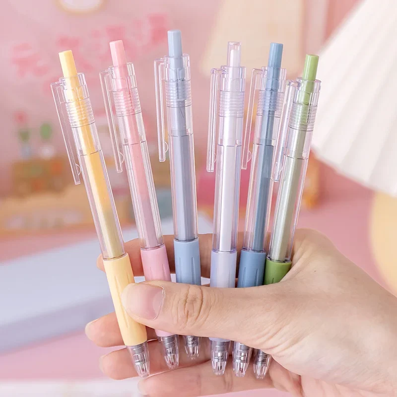 50pcs Morandi color small fresh press office neutral pen black 0.5mm student stationery prize gifts wholesale customized