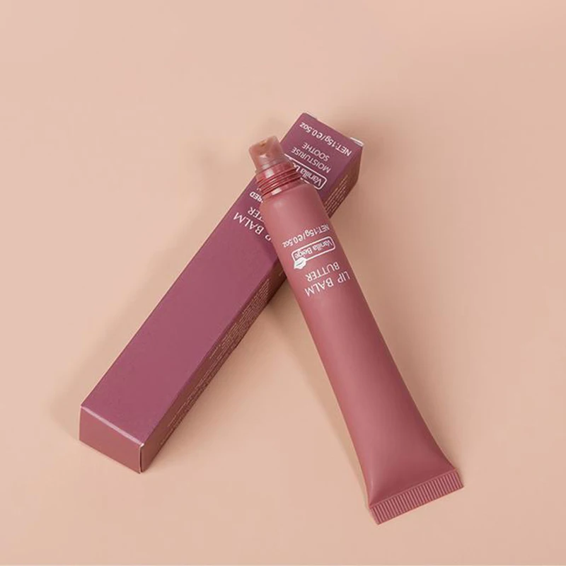 Bálsamo labial hidratante para mulheres, bálsamo labial nutritivo, óleo de manteiga anti-secagem, cuidado diário, 6 cores, hidratante de mangueiras