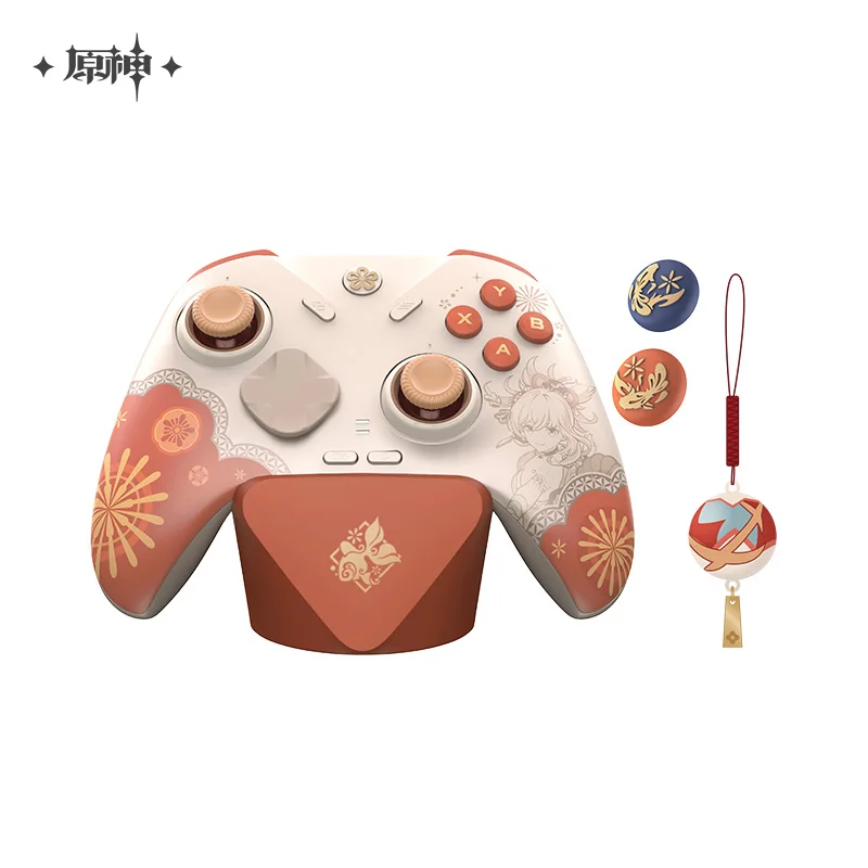 Offizielles Genshin Impact Yoimiya Spielen Spiel Griff Set Schlüsselanhänger Geschenke Box Spielkonsole Handheld Controller Anime Spiel Spielzeug Kinder Gif