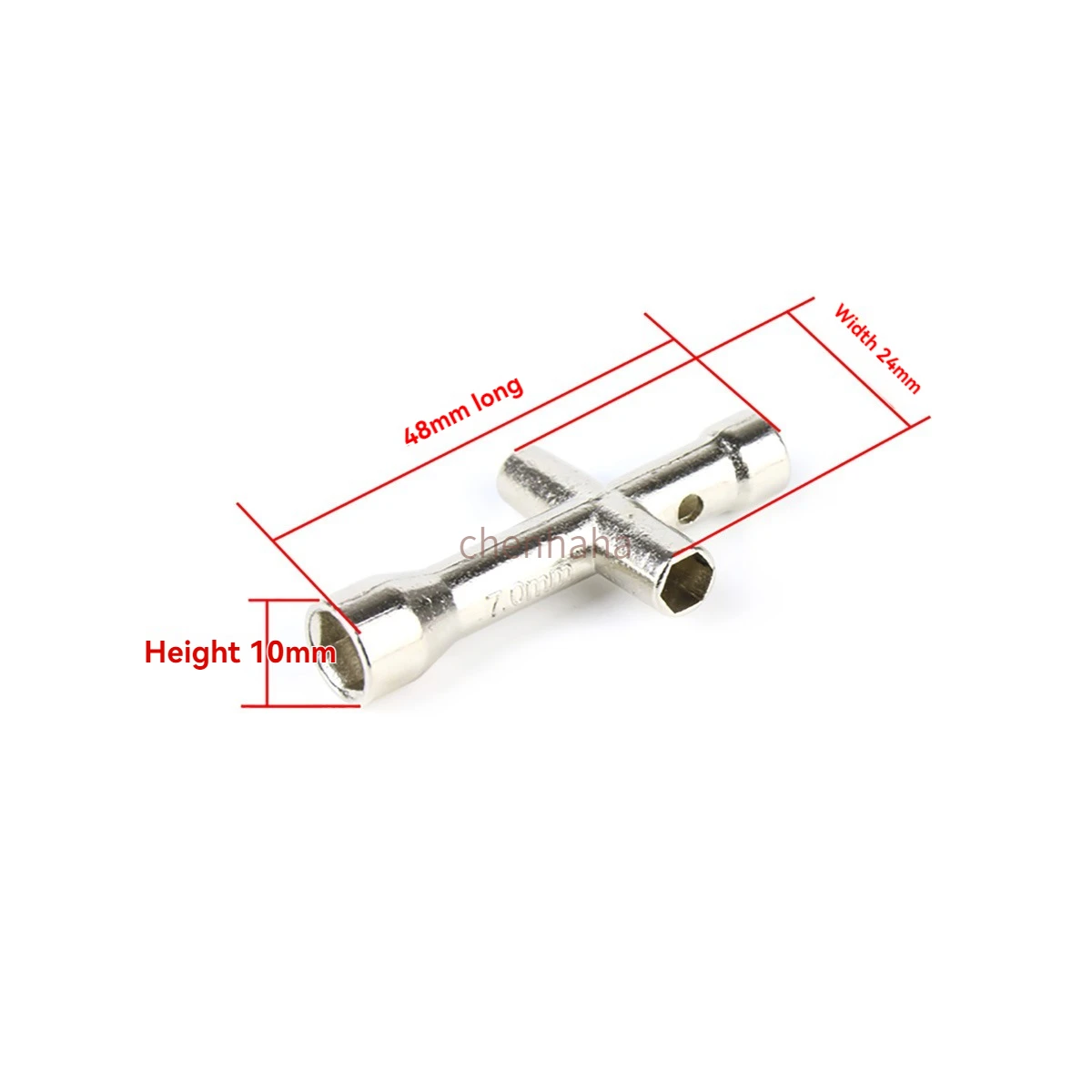 Mini Cross Hexagonal Socket Can Twist M2/M2.5/M3/M4 Nut Nut Copper Column Screwdriver Small Wrench Hardware Accessories