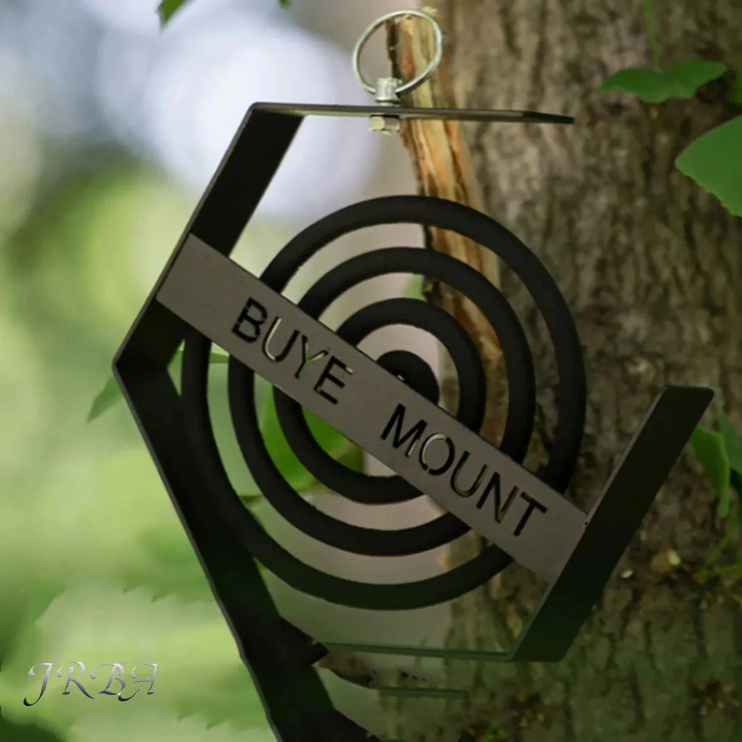 Outdoor Hanging Mosquito Coil Holder Black Camping Supplies Hiking Tourist Mosquito Coil Tray Essential Camping Tool image 4