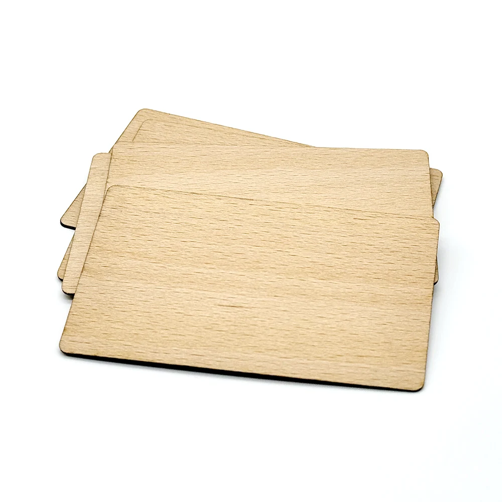 1pc NFC Wooden Card 13.56MHZ RFID Tag 504Bytes Nt.ag215 Chip NFC Contactless Business Gift Social Recognition Card