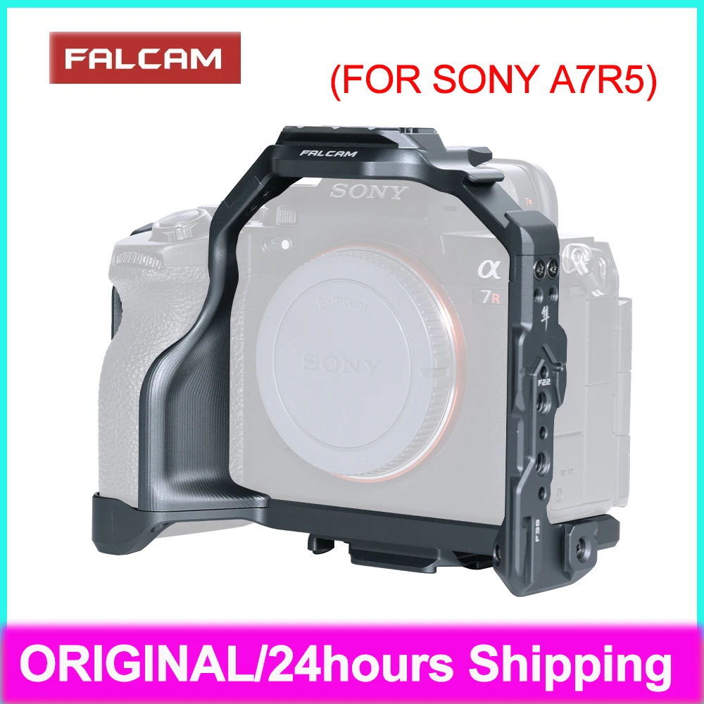 FALCAM F22&F38&F50 Quick Release Camera Cage FOR SONY A7R5 A7M4 C00B3605 Multi-hole Expansion Comfortable Grip Protective Case