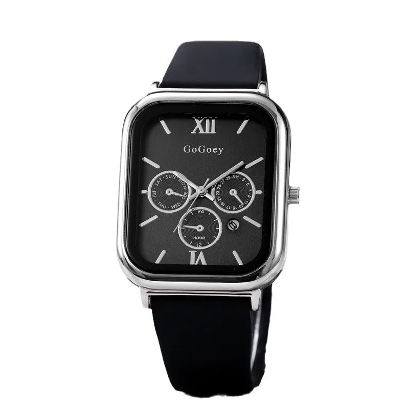 Men's Watch Calendar Rectangle Tape High Value Quartz Watch