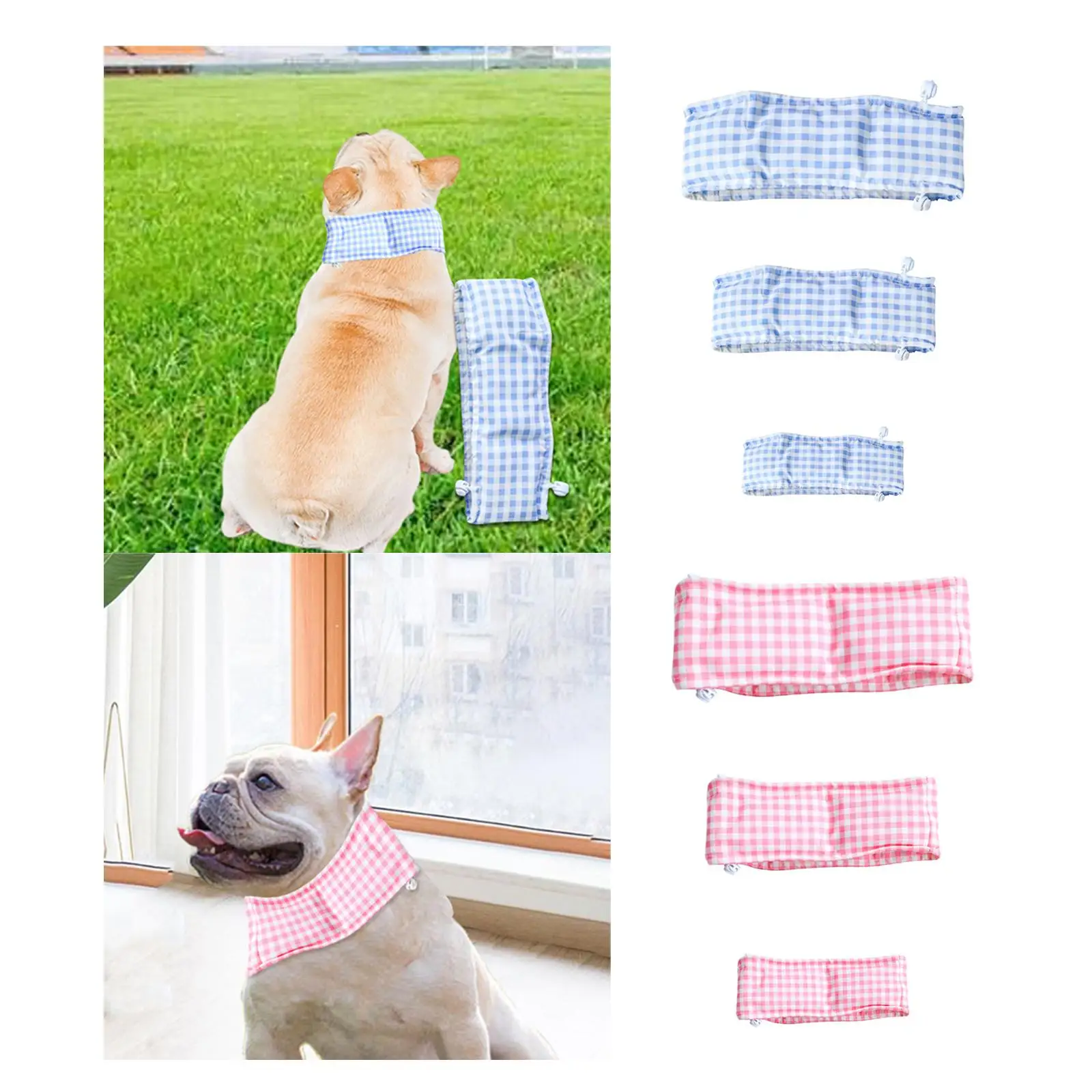 Hundekühlendes Bandana, Halswickel, bequemer Stoff, einfach zu bedienen, weicher Haustierschal, Kostüm zum Spazierengehen, Angeln, Camping, drinnen