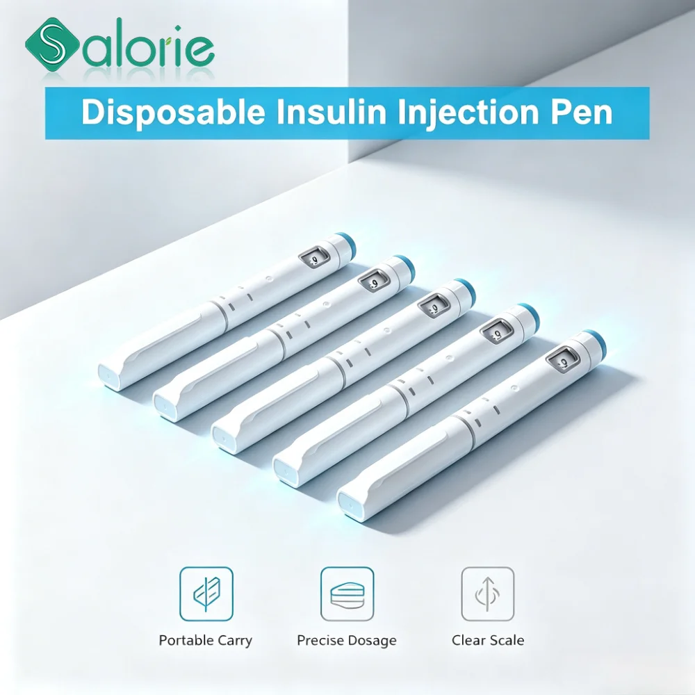 Disposable Insulin Injection Pen Peptide Magic Pen Accurate Graduated Scale Compatible with 3ml Cartridges Diabetes Accessories