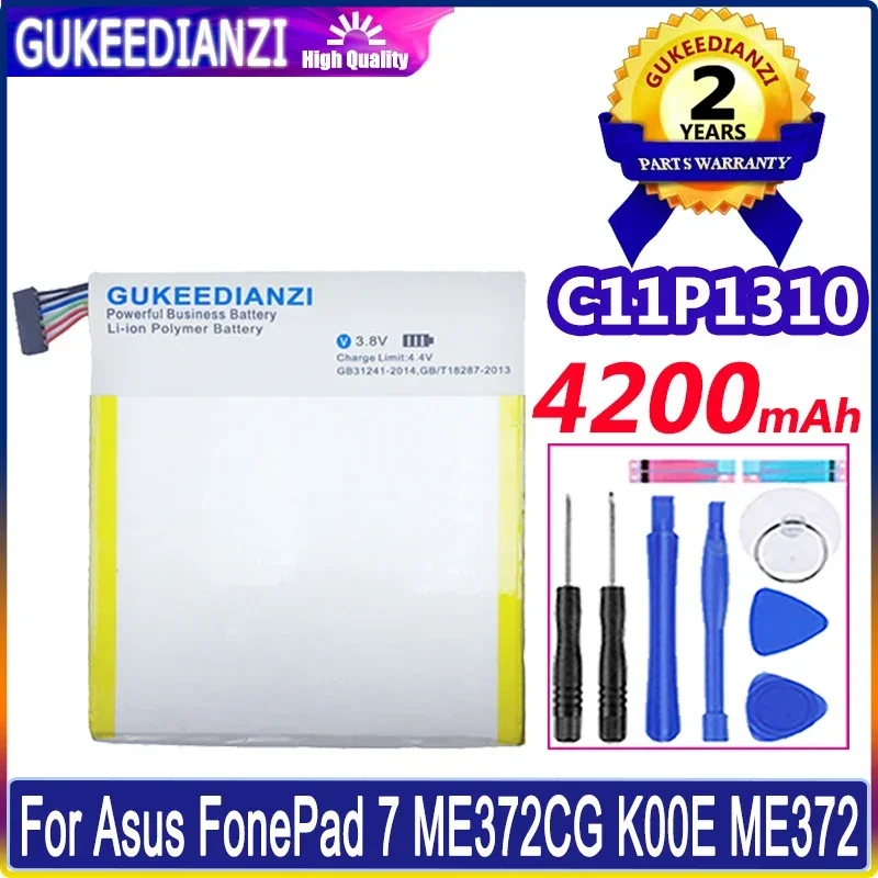 GUKEEDIANZI Battery 4200mAh C11P1310 For Asus FonePad 7 ME372CG K00E ME372 FonePad7 Batteries