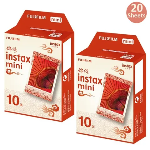 Fujifilm Instax Mini Film Chinese Versie 10/20/30/50 Bladen Voor Fujifillm Instant Mini 12,11, 9, 8 7S Camera Voor SP-1/2 Printer
