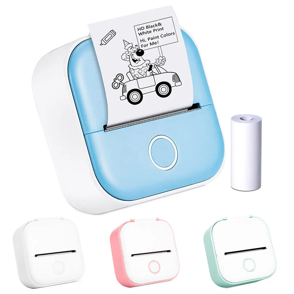 Phomemo T02 Mini Pocket 203Dpi 50mm Thermal Printer Portable Wireless Photo Printer