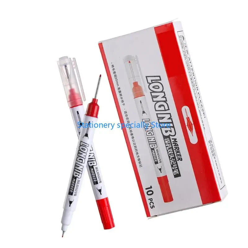 

P0RB 10pcs Двусторонние маркеры пера Vibrant Color Quick Dry не токсичные эргономичные сцепления.
