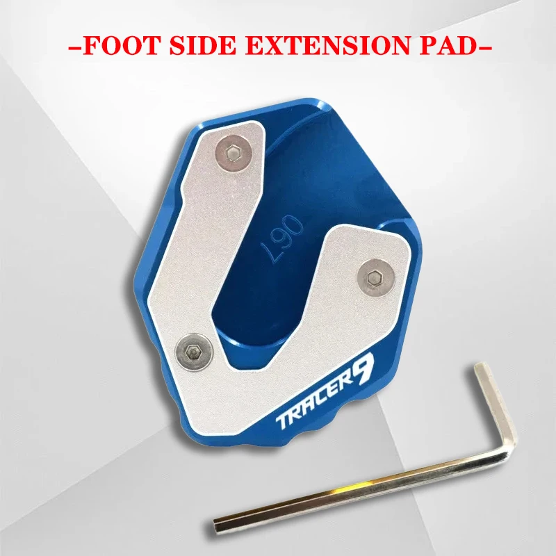 For YAMAHA Tracer 9GT Tracer 9 2021-2022 Motorcycle CNC Kickstand Foot Side Stand Extension Pad Support Plate Enlarge Stand