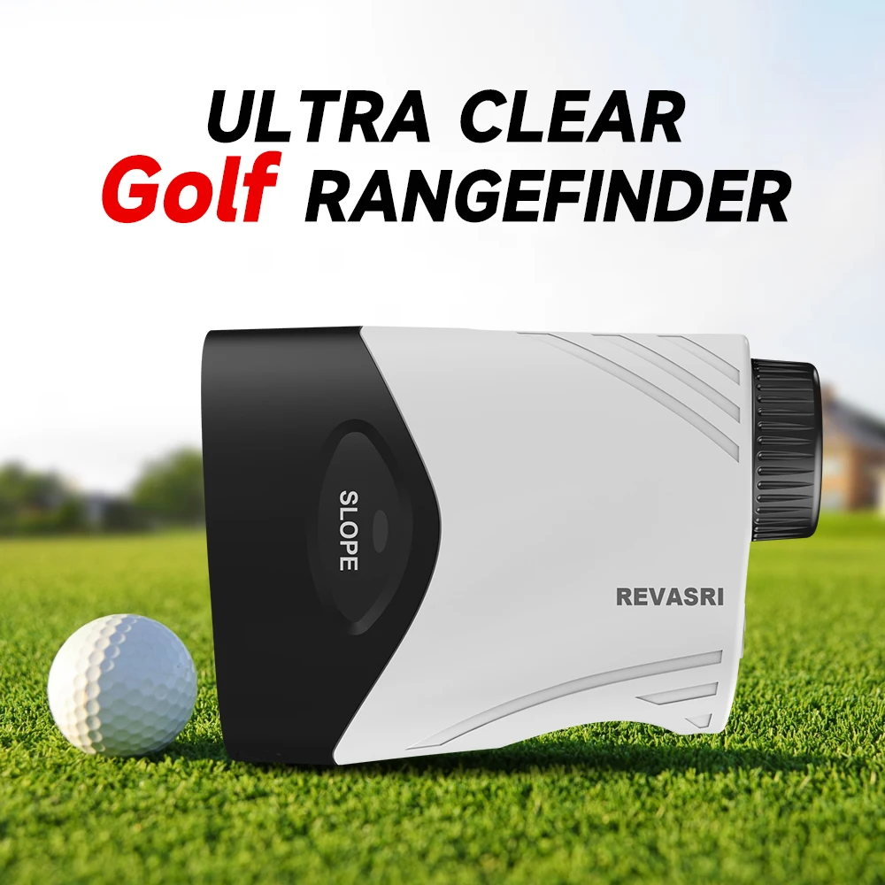 REVASRI Handheld Golf Rangefinder 6X 1000Yards Slope Mode Flag Lock Vibration, Strong Magnetic, Y/M/F Unit Golf Hunting Range Finder