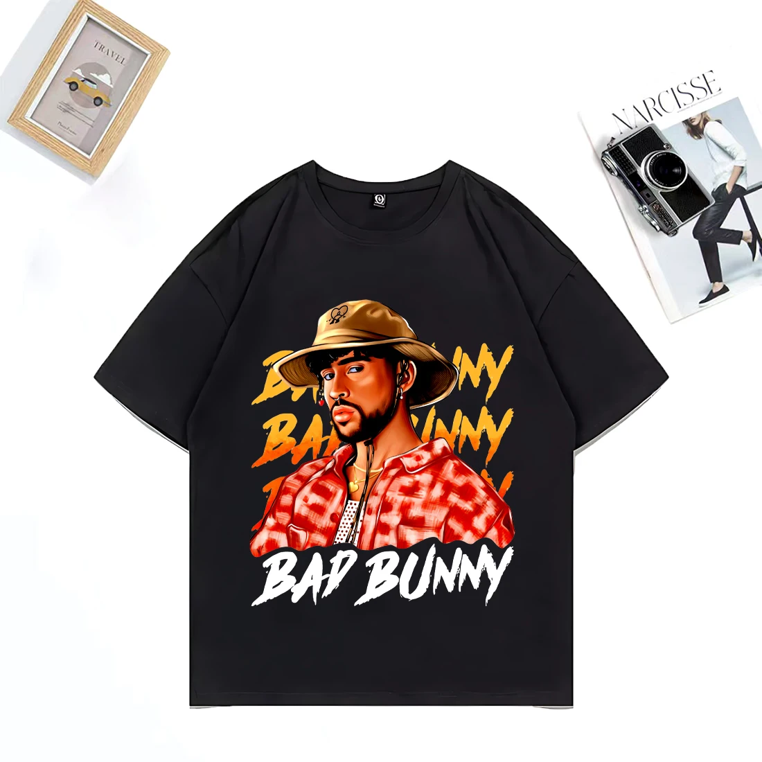 

Hot sale Bad Bunny Graphics T Shirt Men Women Oversized vintage High Quality T-shirt Cotton Unisex Short Sleeve Hip Hop t-shirts