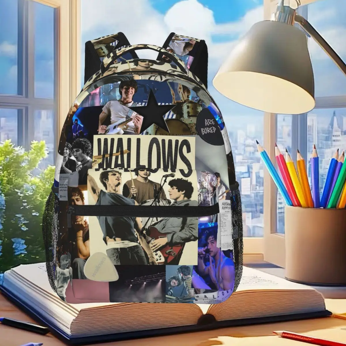 Rock Band Wallows Graphic Music Album Nothing Happens Backpack Student Boys Girl BookBag School Bag  Shoulder Bags for Men Women