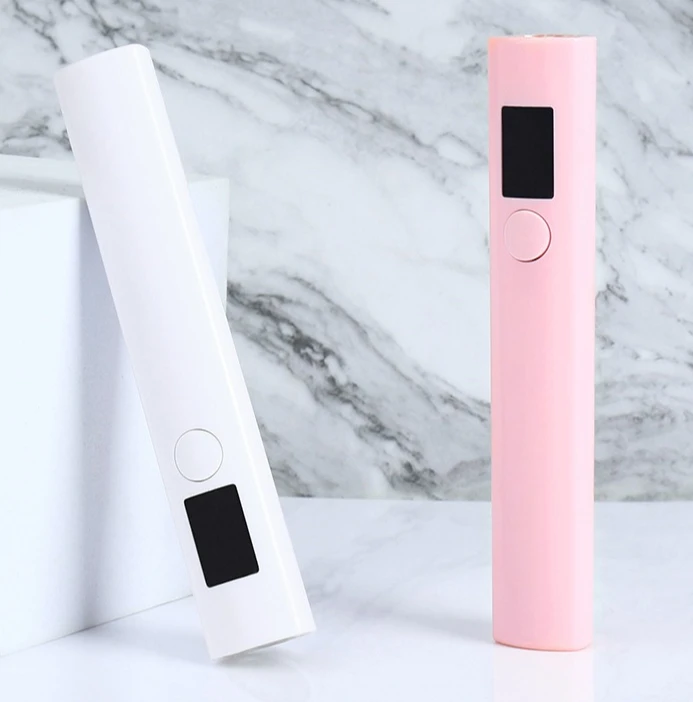 مصباح LED محمول للأشعة فوق البنفسجية للأظافر وقاعدة دعم ضوء LED قابلة لإعادة الشحن لتجفيف طلاء الأظافر ومصباح الأشعة فوق البنفسجية لحامل مكتب فن الأظافر