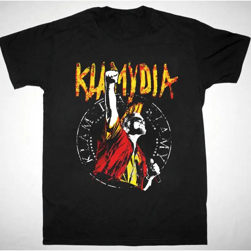 

НОВАЯ черная футболка Klamydia Band Fan всех размеров AG2412