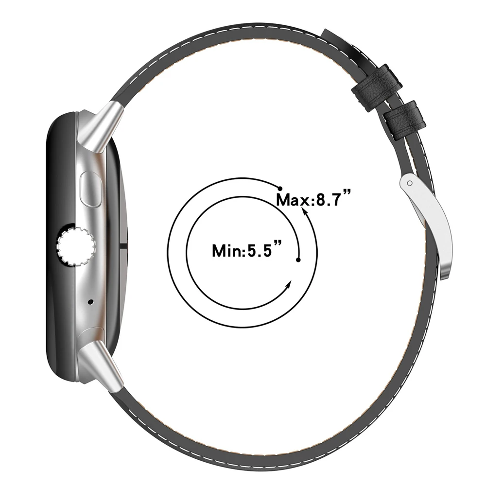 Pulseira de couro genuíno para relógio google pixel 2, pulseira pulseira, cinto para homens
