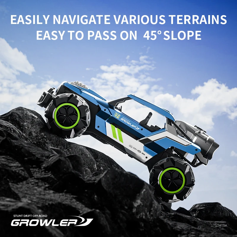 

Oversized alloy spray gesture remote control ORV 4WD can drift rc car 4x4 sound and light music can rotate sideways in place