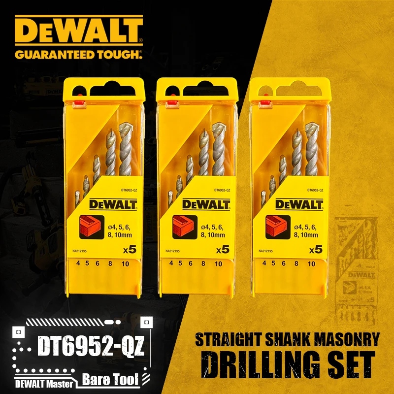 Dewalt DT6952-QZ Rechte Schacht Metselwerk 5-delige Boorset Accessoires Voor Elektrisch Gereedschap