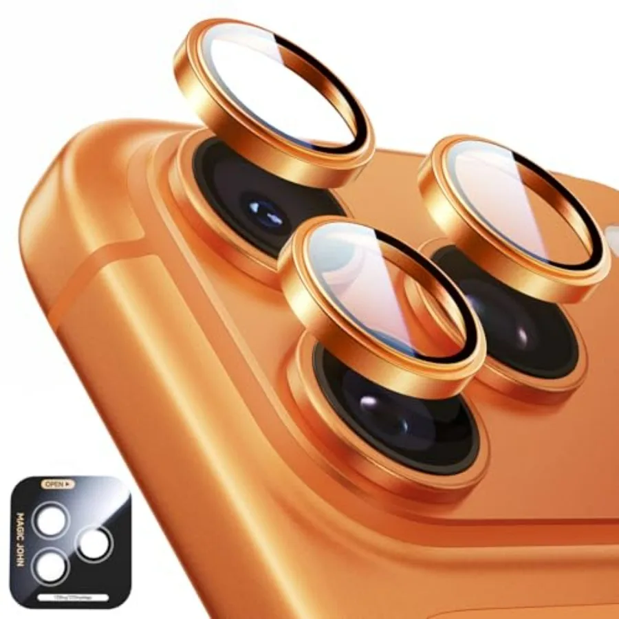 

for Max/ Camera Lens tector [Alignment Kitand1:1 Invisible Fit] 9H Aerospace Tempered Glass, Ultra HD, Metal Individual Ring, S