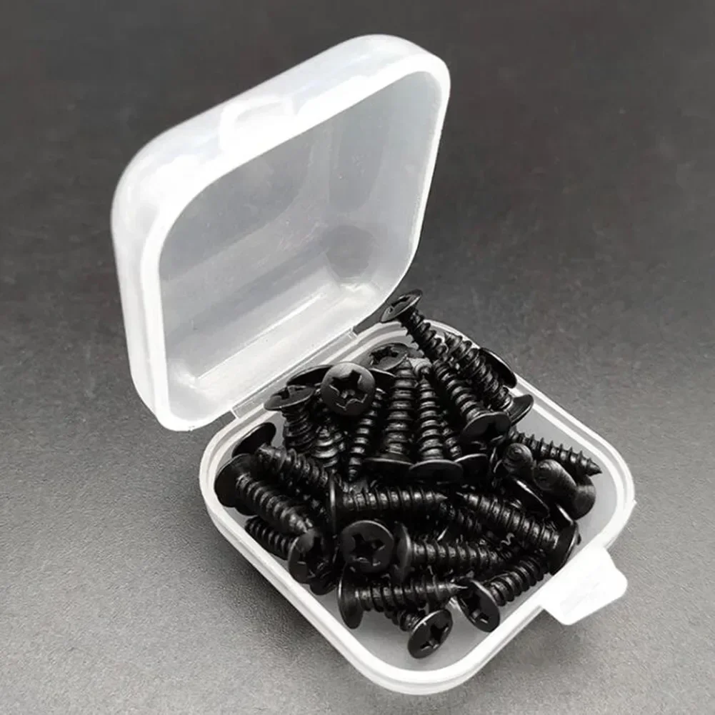 50pcs Guitar Screw Assortment Scratch/cover/back Plates Black,Chrome,Gold,Titanium Color Electric Guitar Accessories