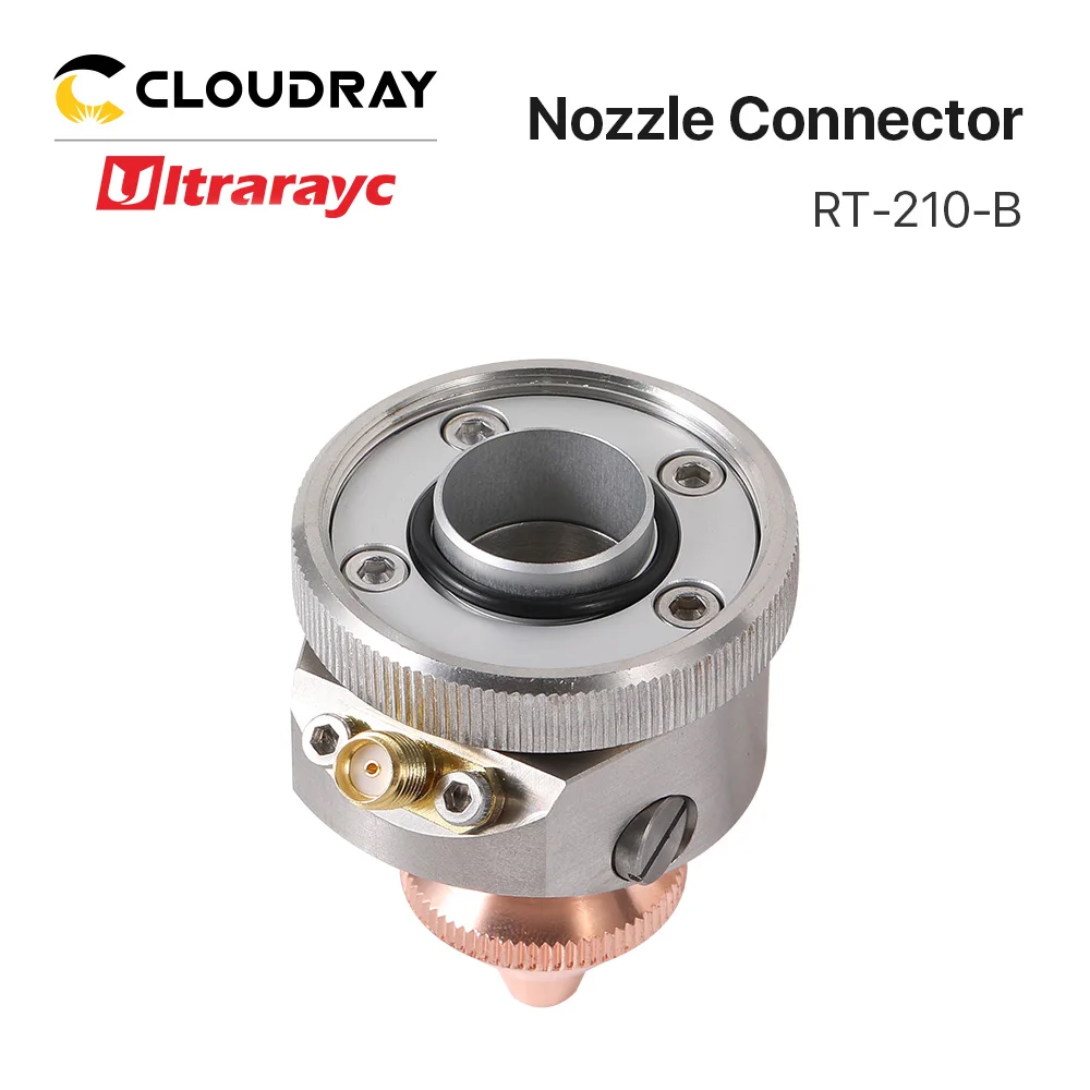 Imagem -03 - Ultrarayc Raytools Bocal Conector para Raytools Bt210s Cabeça de Corte a Laser Cerâmica Sensor Parte Aço Inoxidável