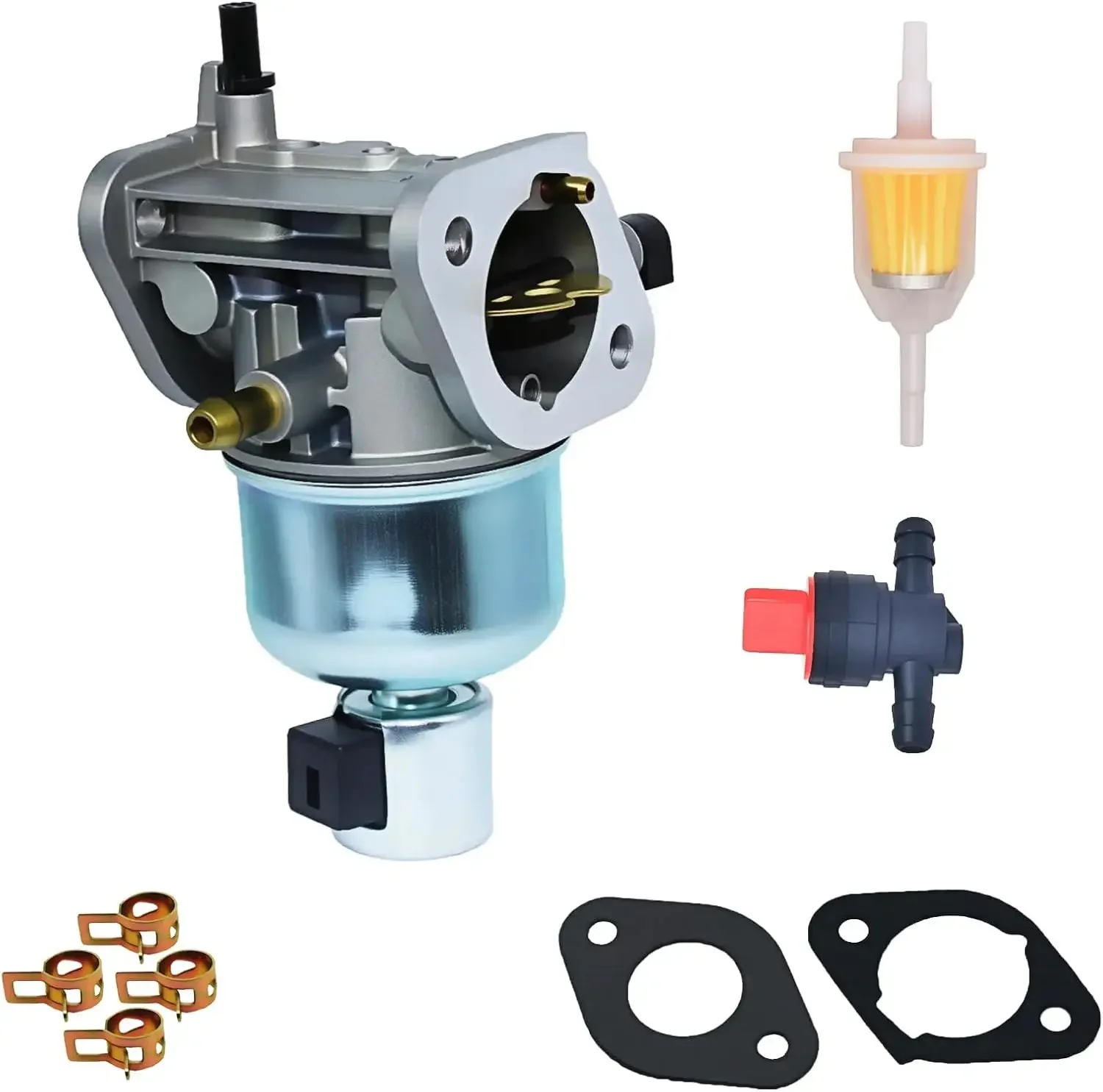 15004-0827 15004-7053 Carburetor Compatible for Kawasaki FH580V 19Hp Replace 15003-7100 FR600V FS600V Specific FR691V FS691V wit