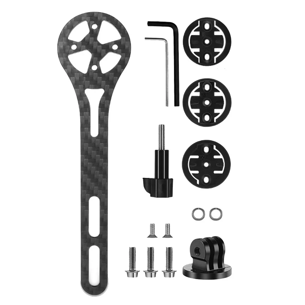 

Крепление для велосипедного компьютера T700 из углеродного волокна со встроенным рулем и адаптером экшн-камеры для повышения езды