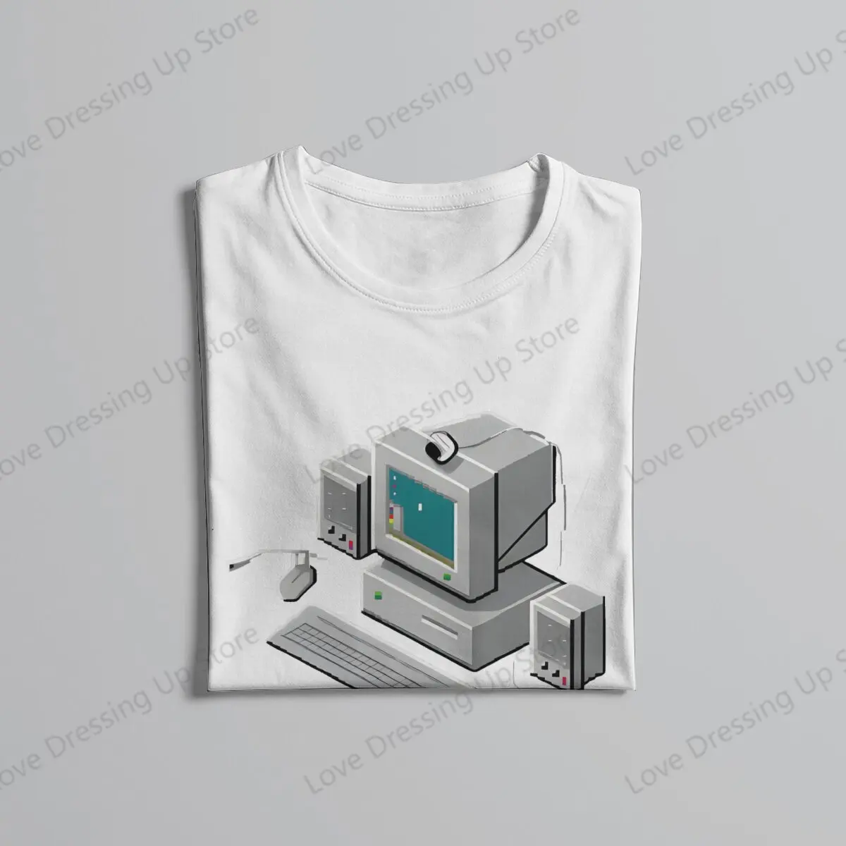 Windows 95 Computer System Accessories Vaporwave Retro T Shirt Graphic Men Tees Summer Clothing COTTON Crewneck TShirt