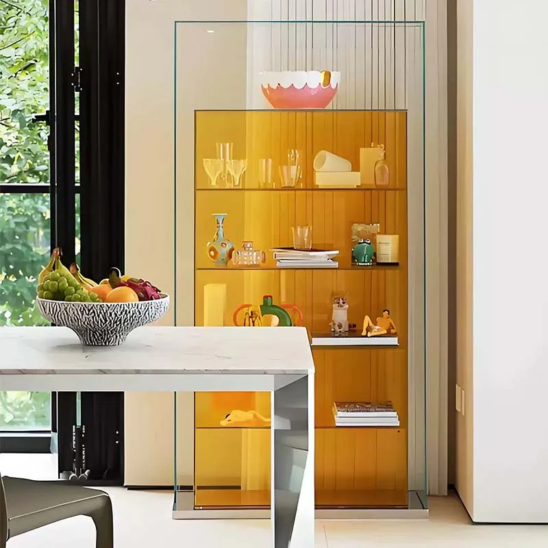 Glass figure storage cabinet ornament display cabinet