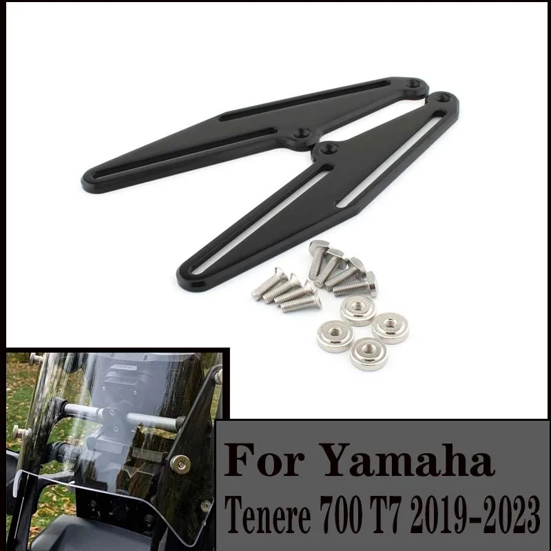 

TENERE 700 Motorcycle Windscreen Adjusters Windshield Bracket For Yamaha Tenere 700 T7 Rally XTZ 700 XT700Z 2019-2023 2022 2021