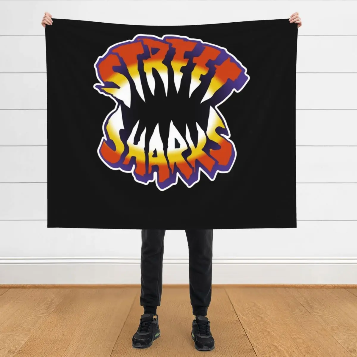 

Street Sharks Logo Vintage Throw Blanket for sofa Luxury St Designers Sofas Blankets