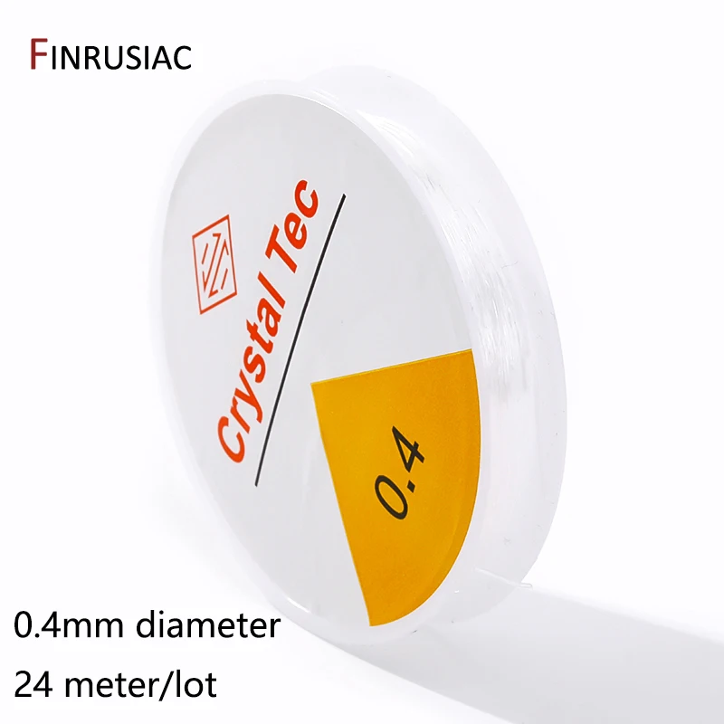 0,4–1,0 mm elastische Schnur, transparente Kristall-elastische Linie für die Schmuckherstellung, DIY-Armband, Halskette, Perlenzubehör – Detail 27