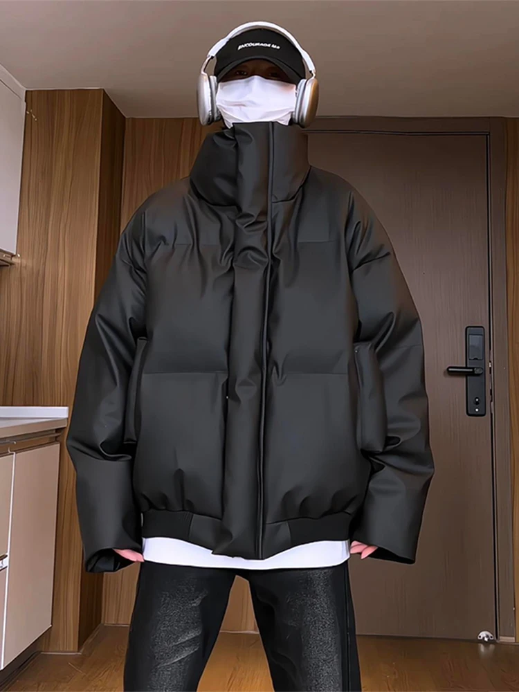 

Cleanfit Short Puffer Jacket Men's Winter Thickened Stand Collar Trendy Brand Bread Style High-End Feeling Outerwear