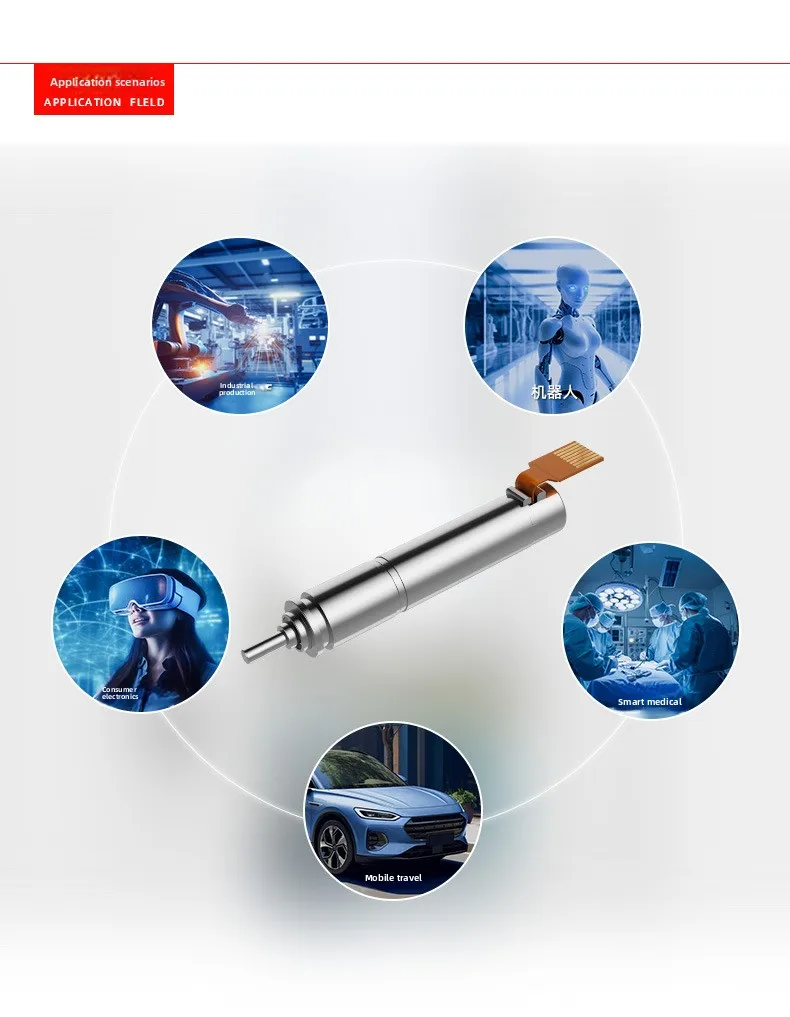 6Mm Brushless Hollow Cup Planetary Geared Motor Encoder Flexible Robot High Power Motor Replacement