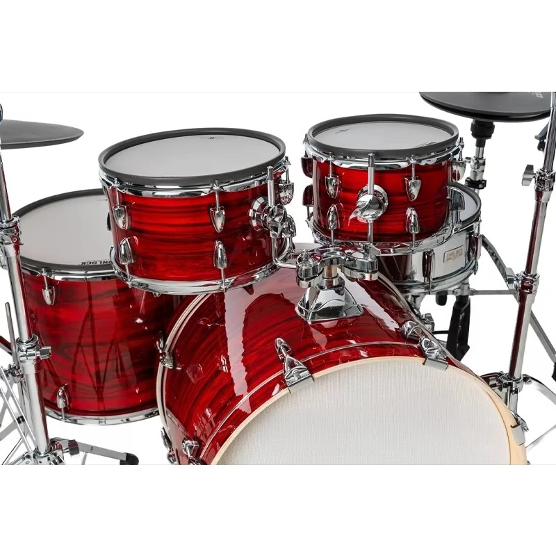 Unlock 14/16/17/20 Cymbals 10/12/14/16/22 Drum Lightning Series Electronic Drum Set Red Percussion