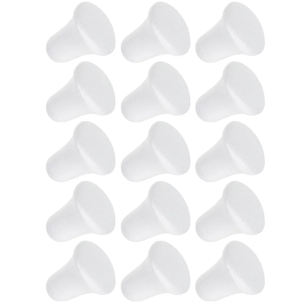 

15pcs White Foam Bells 9cm DIY Craft Ornaments Christmas Decor Kids Party Supplies Bell Shaped Models Foam Crafts