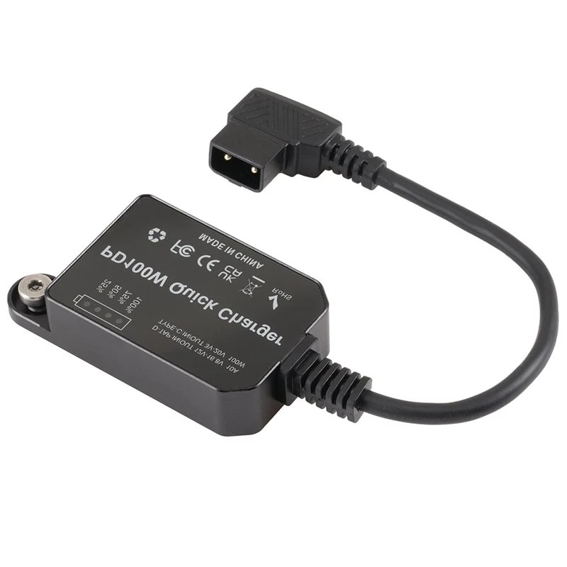 T31C-V-Mount Battery Adapte Type-C Bidirectional 100W Fast Charging Fast Charging For Electronic Devices