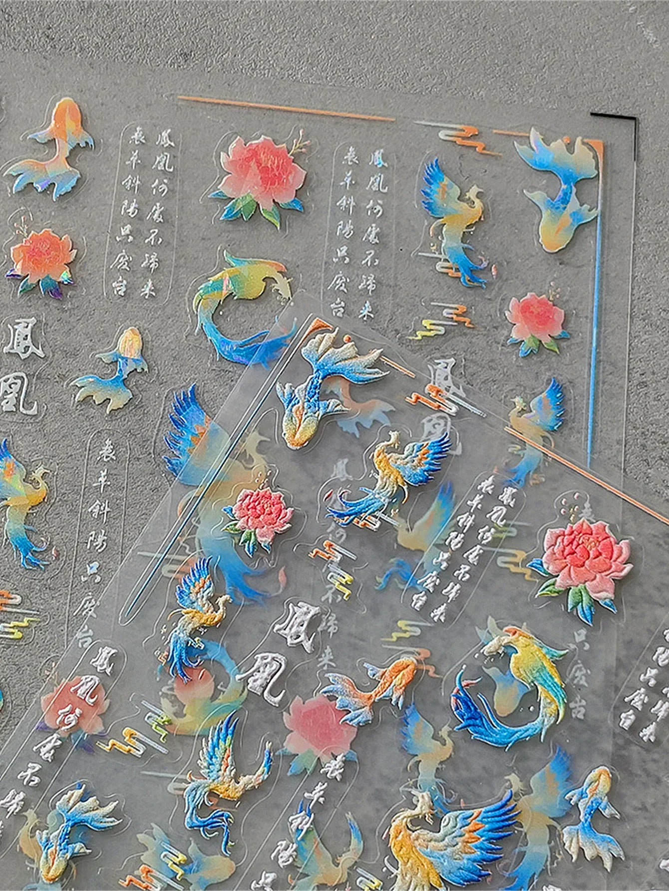 5D أجنحة سوداء ريشة الملاك شيطان الشيطان حالمة الساخن ختم الإنجليزية إلكتروني لاصق مسمار الفن ملصقات مانيكير أداة الشارات #3