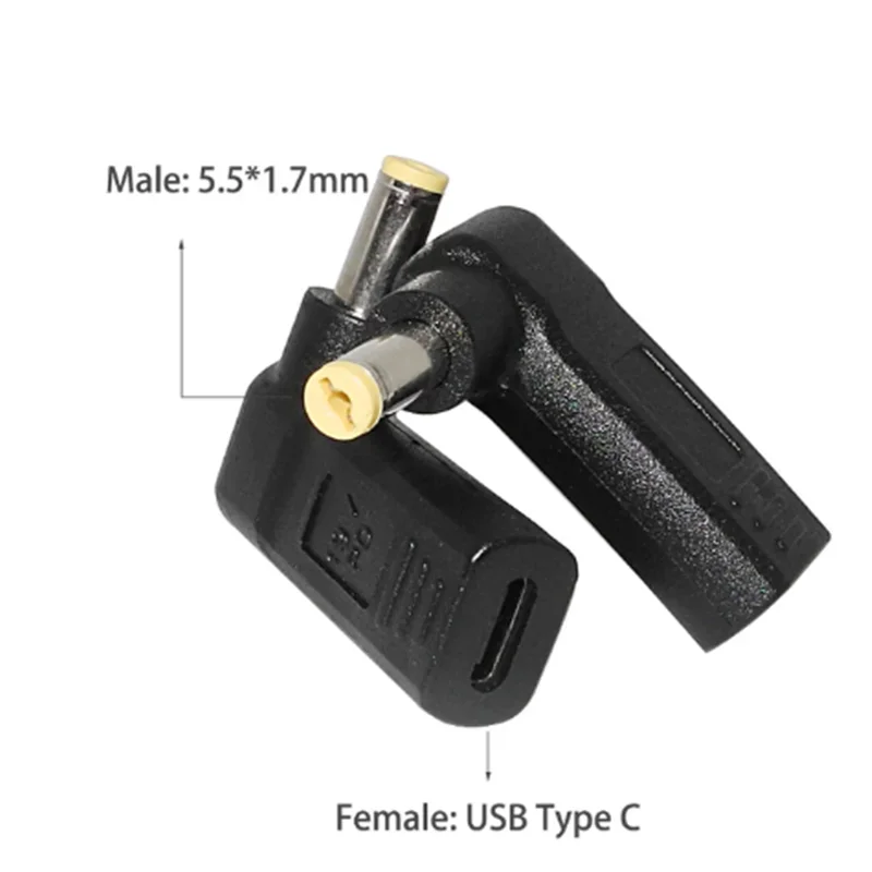 PD Spoof Adapter Plug Converter USB Type C Vrouwelijk naar 7.4 X 5.0 mm 4.5 X 3.0 mm 5.5 X 2.5 mm Mannelijk Laptop DC Uitgang Jack Connector