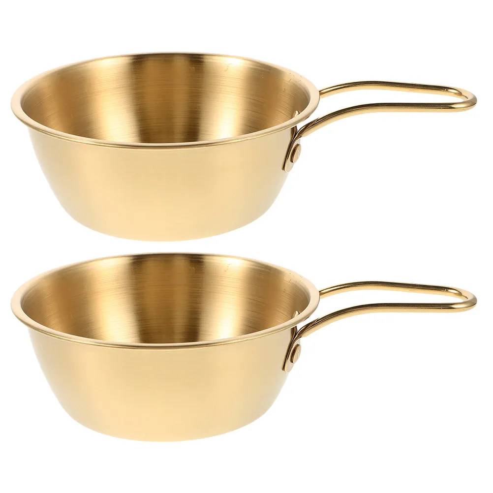 2Pcs Stainless Steel Shaving Bowl for Men Comfortable Ergonomic Handle Fast Rich Lather Small Travel Soap Bowl Male Foaming Mug view 6