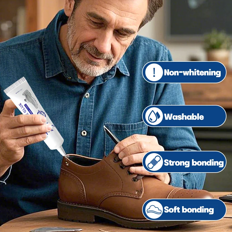 Lem Sepatu 60Ml Perekat Perbaikan Sepatu Kuat Lem Perbaikan Sepatu Tahan Air Lem Perbaikan Sol Profesional Pembuat Sepatu Sealant Bening