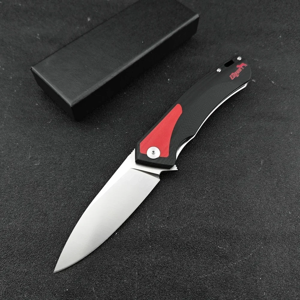 

Crouching Dog Jackknife Outdoor Tactical Knife Hunting Knife D2 blade G10 Handle Camping Fishing Multi-functional EDC tool knife