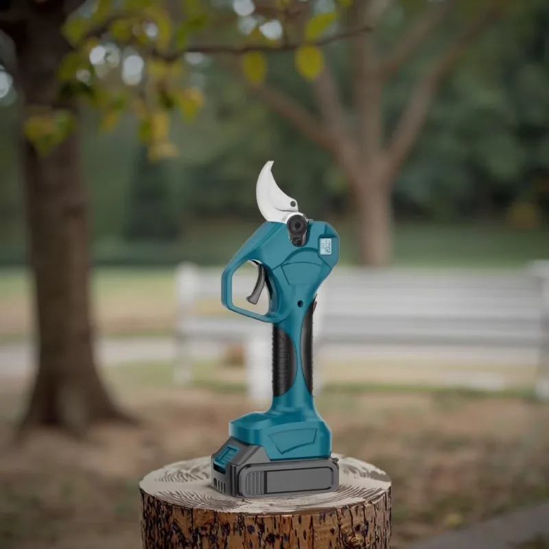 قابلة للشحن ليثيوم 21 فولت مقص كهربائي قوي حديقة شجرة الفاكهة تشذيب المقصات قطعة أثرية مقصات تشذيب 35 مللي متر