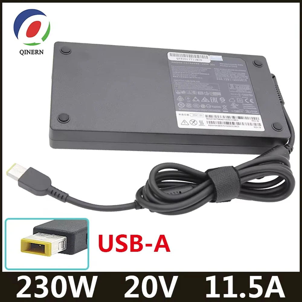 20V 11.5A 230W USB Laptop Adapter AC Charger For ThinkPad Legion Y7000 Y7000P Y9000K A940 Y740 Y920 Y540 P70 P71 P72 P73 00HM626