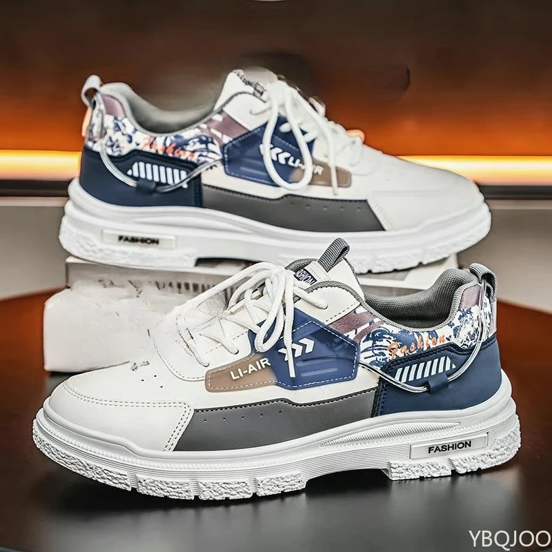 Printemps automne nouveau coupe basse décontracté confortable chaussures pour hommes à la mode polyvalent baskets Simple hauteur augmentant conseil chaussures