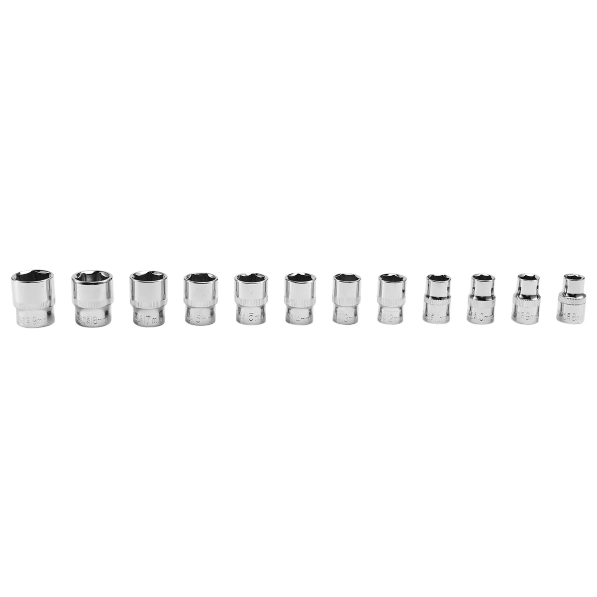 

A002 12pcs 3/8Inch Driver Deep Long Sockets Set 10mm Square Hole 8 9 10 11 12 13 14 15 16 17 18 19mm